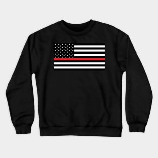 US Flag "Fire Fighter" B&W Crewneck Sweatshirt